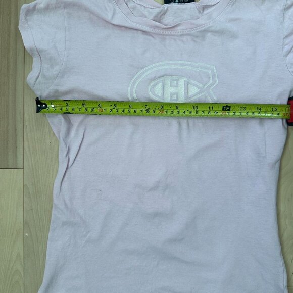 Vintage Habs Baby Pink Baby Tee – Glitter Logo - Picture 6 of 8